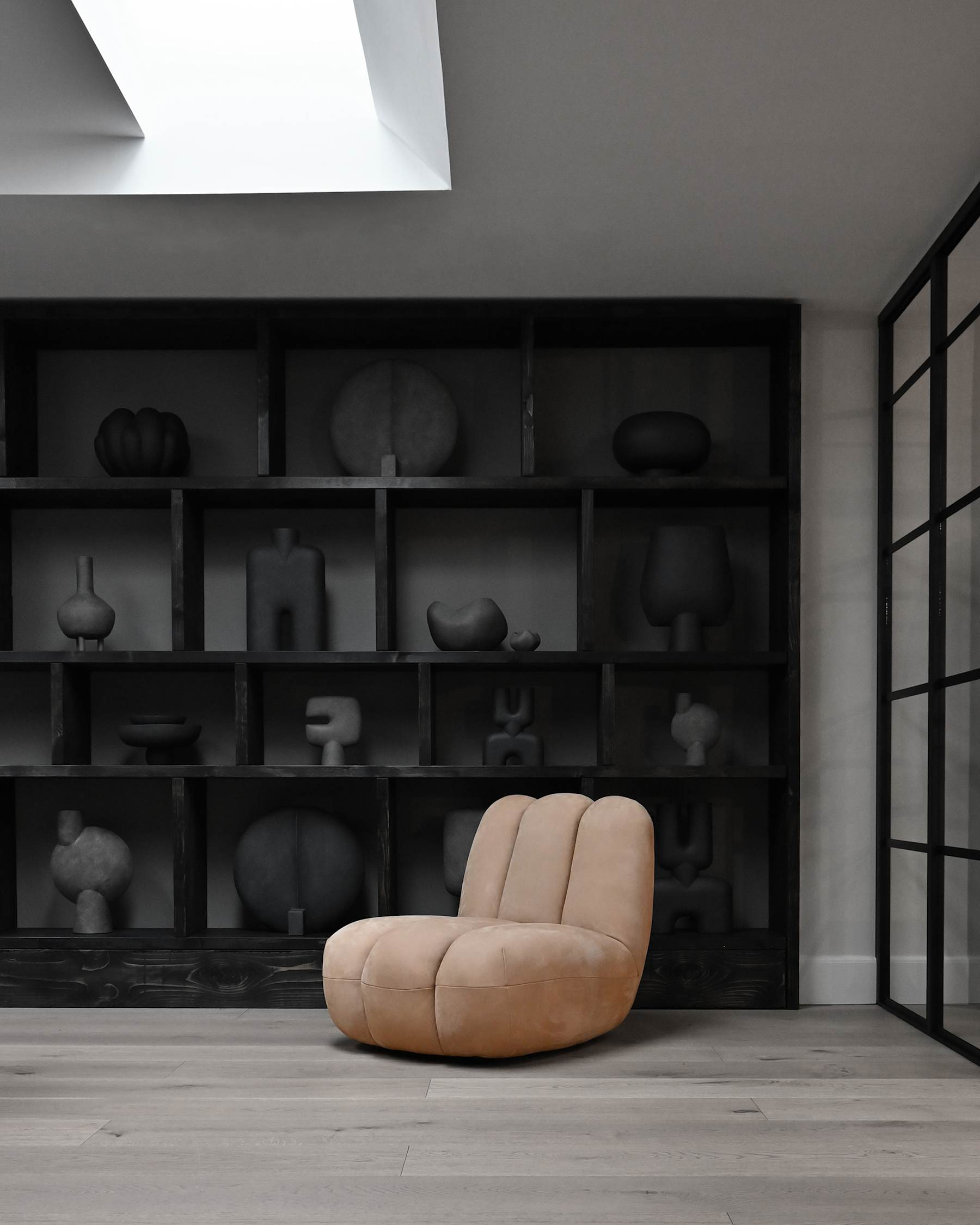 TOE Armchair Beige Nubuck Leather