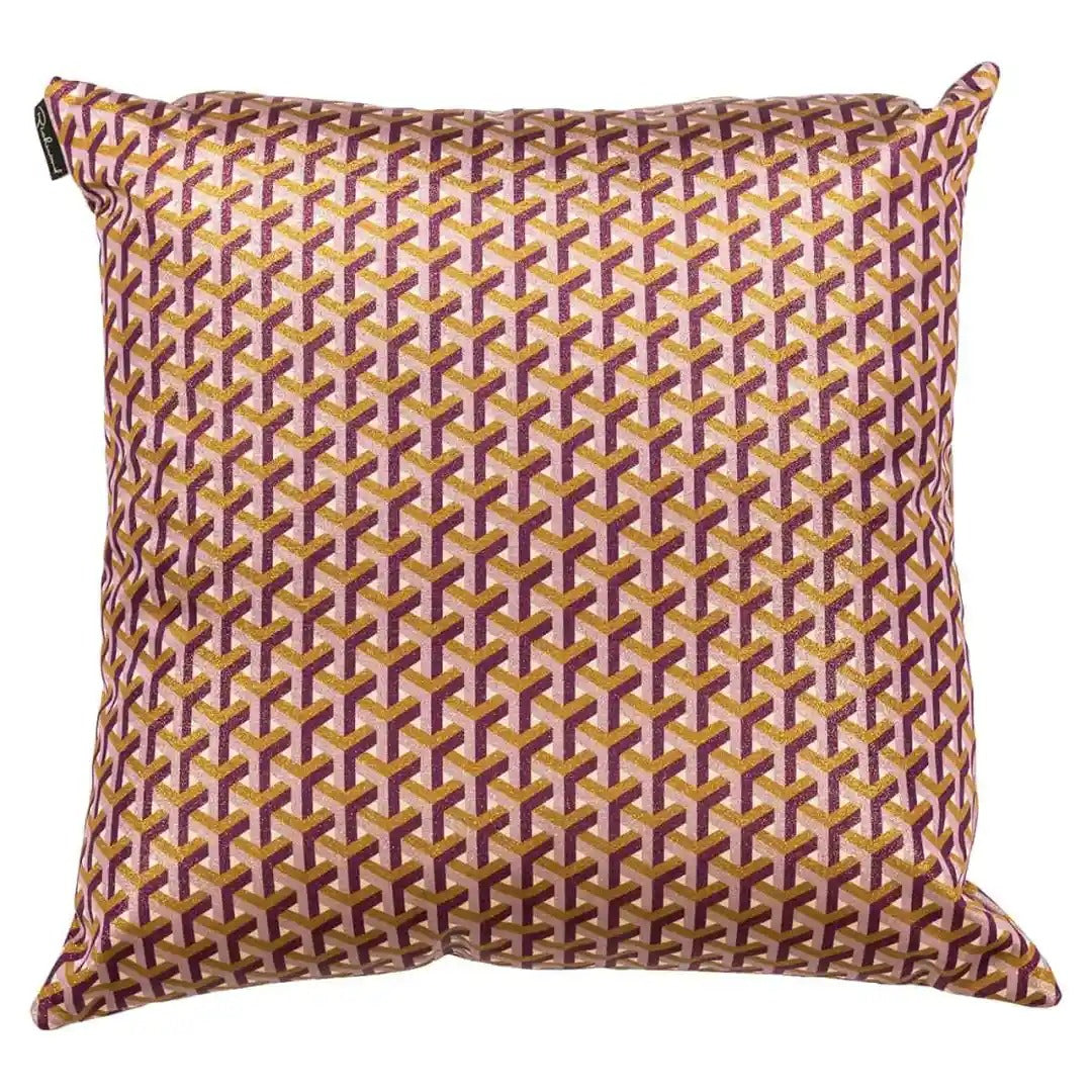 Pillow POMMELIN paars met goud