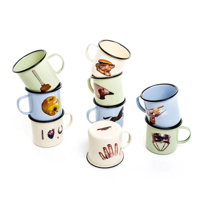 Kubek emaliowany HORSE niebieski Seletti Eye on Design