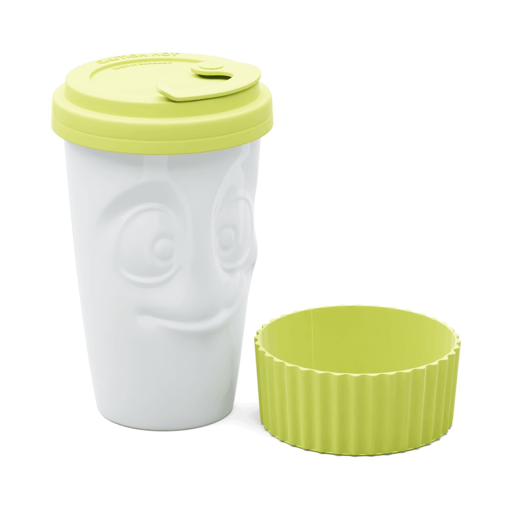 Kubek z pokrywką TASTY limonkowy 58products Eye on Design