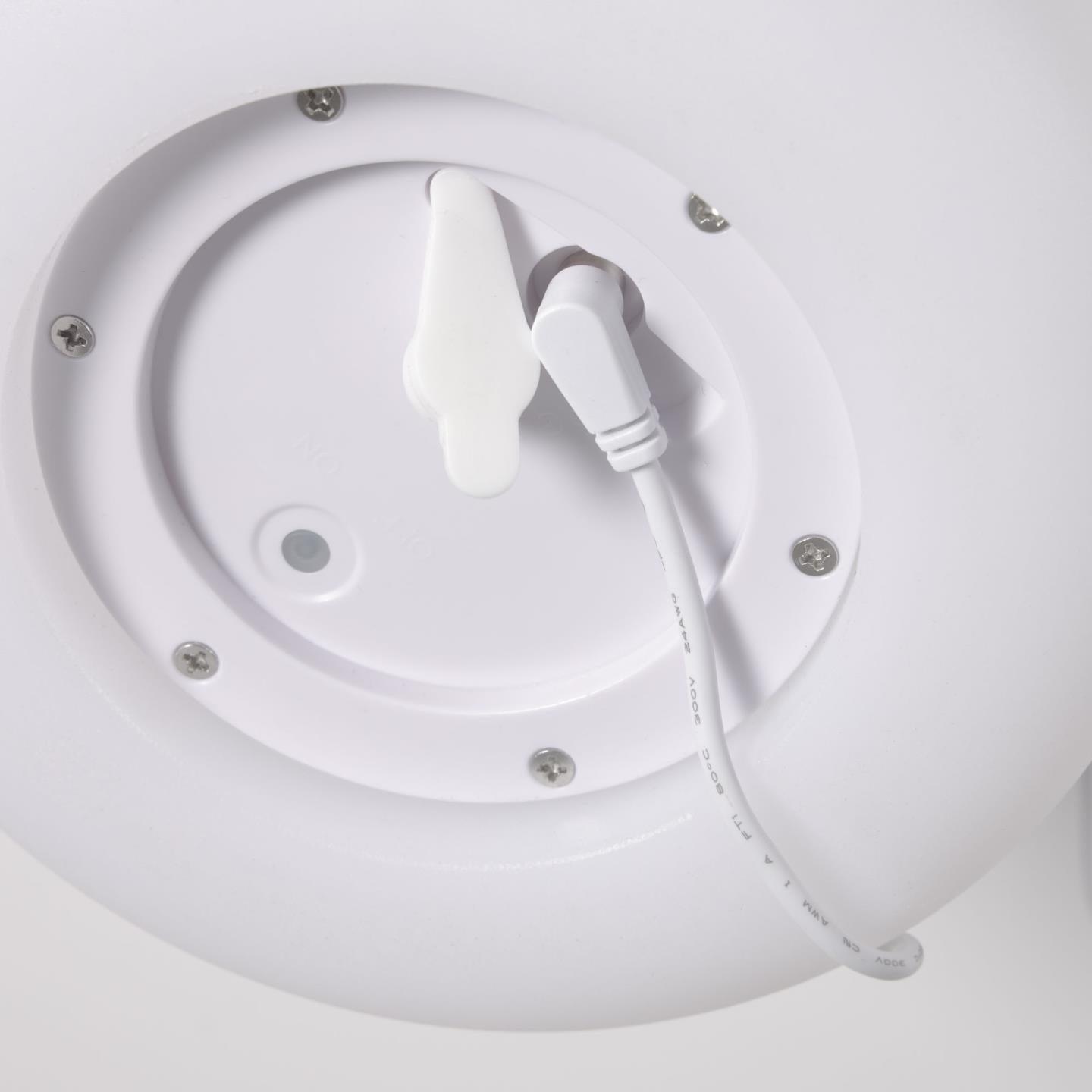 Lampa akumulatorowa DIALMA biały z brązowym uchwytem La Forma Eye on Design