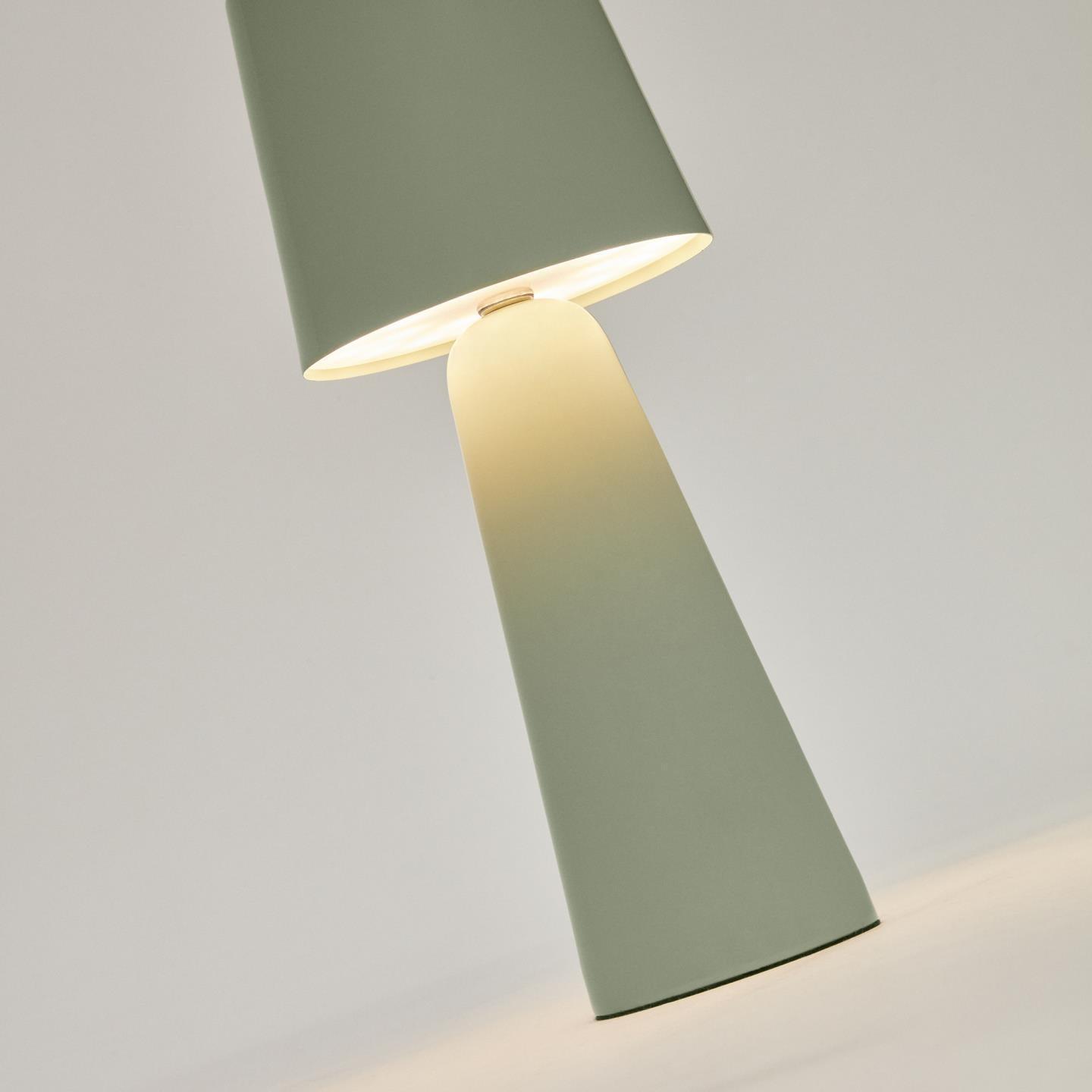 Lampa akumulatorowa zewnętrzna ARENYS jasnozielony La Forma Eye on Design