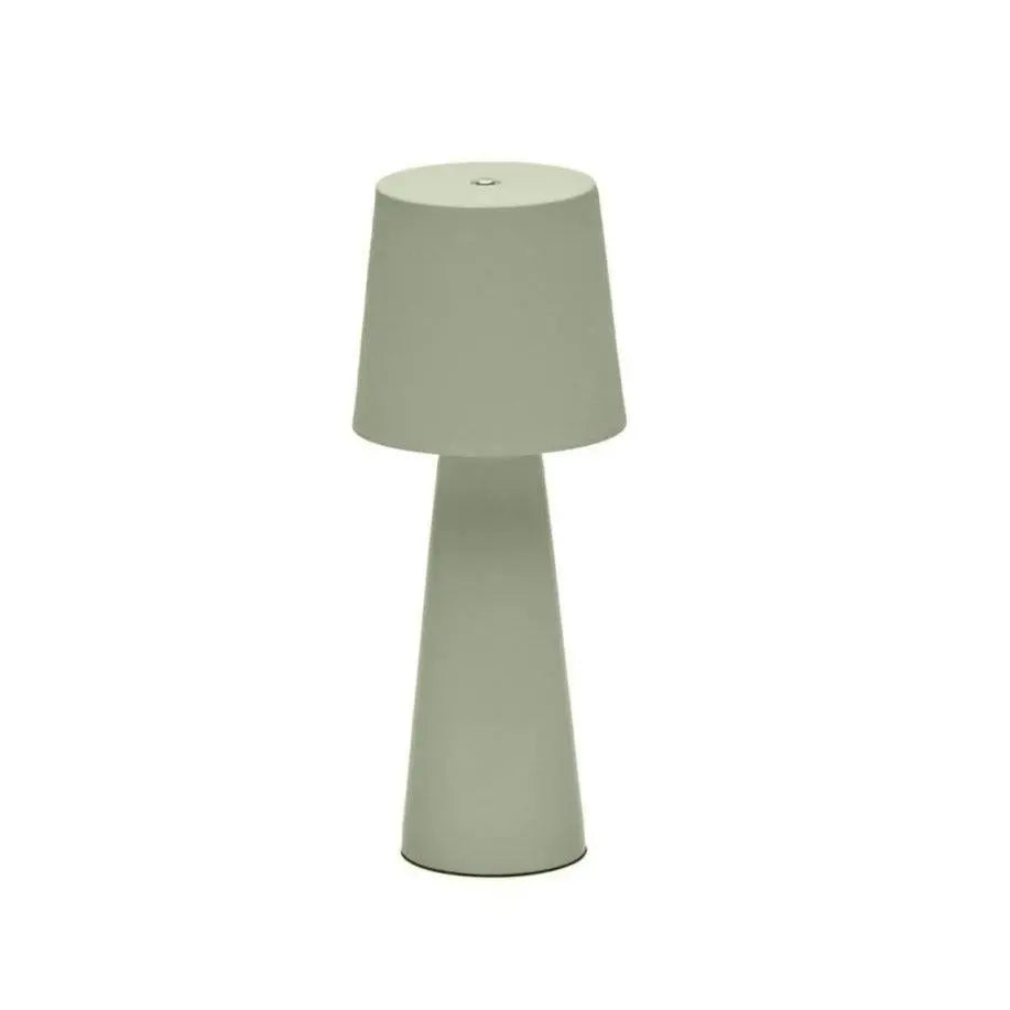 Lampa akumulatorowa zewnętrzna ARENYS jasnozielony na taras i do ogrodu – styl minimalistyczny