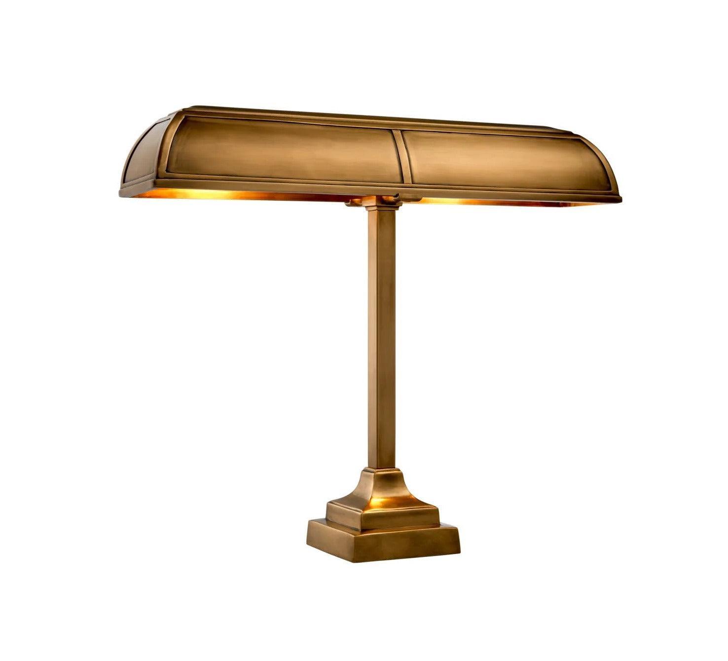Lampa biurkowa BANKER TRUST mosiężny Eichholtz Eye on Design