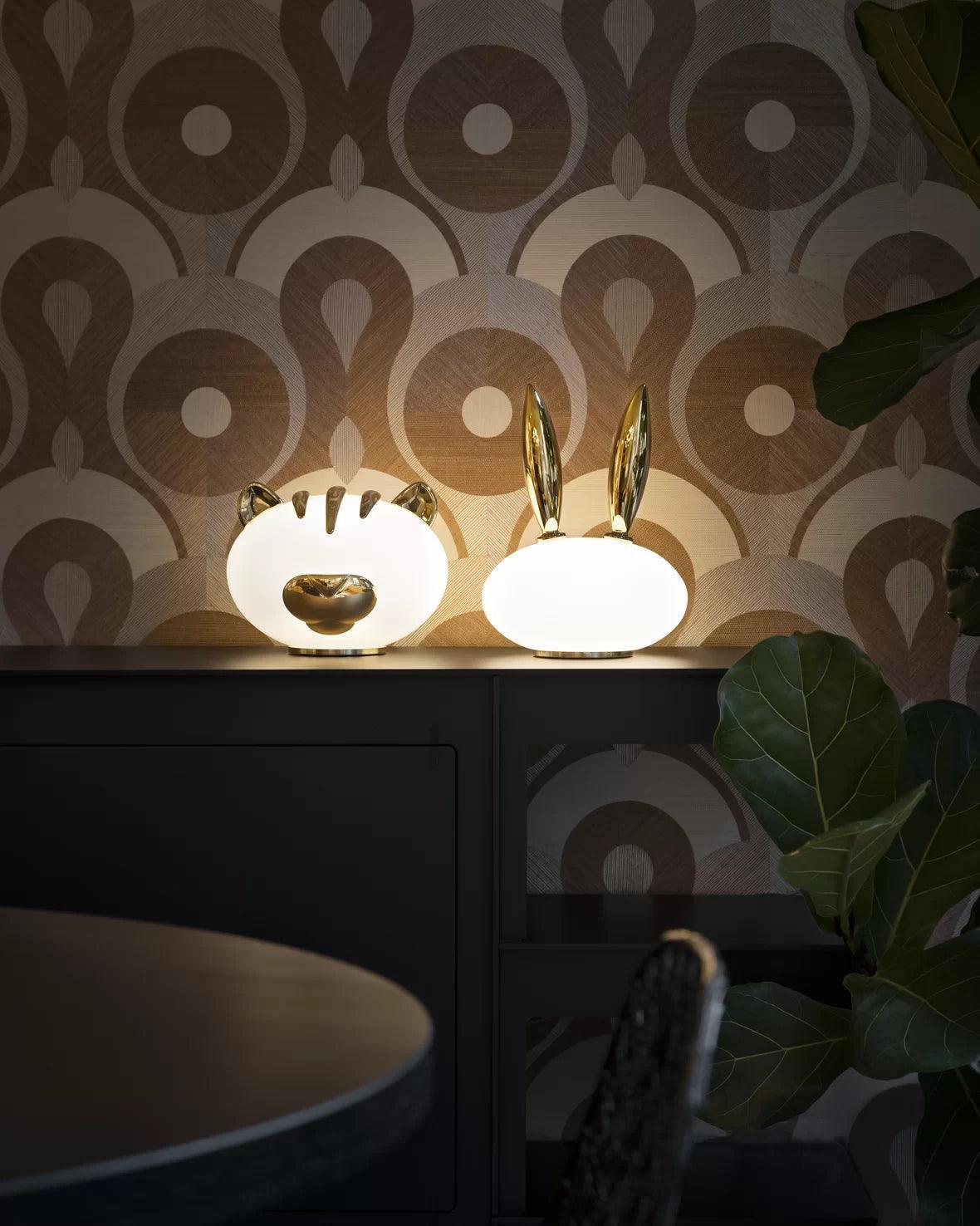 Lampa dekoracyjna PET LIGHT PURR - RABBIT złoty Moooi Eye on Design