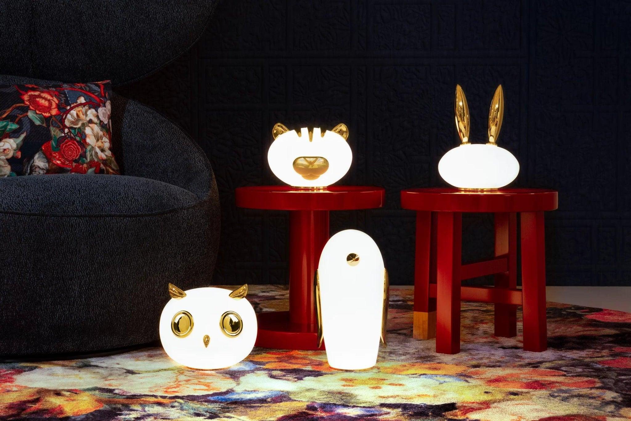 Lampa dekoracyjna PET LIGHT UHUH - OWL złoty Moooi Eye on Design