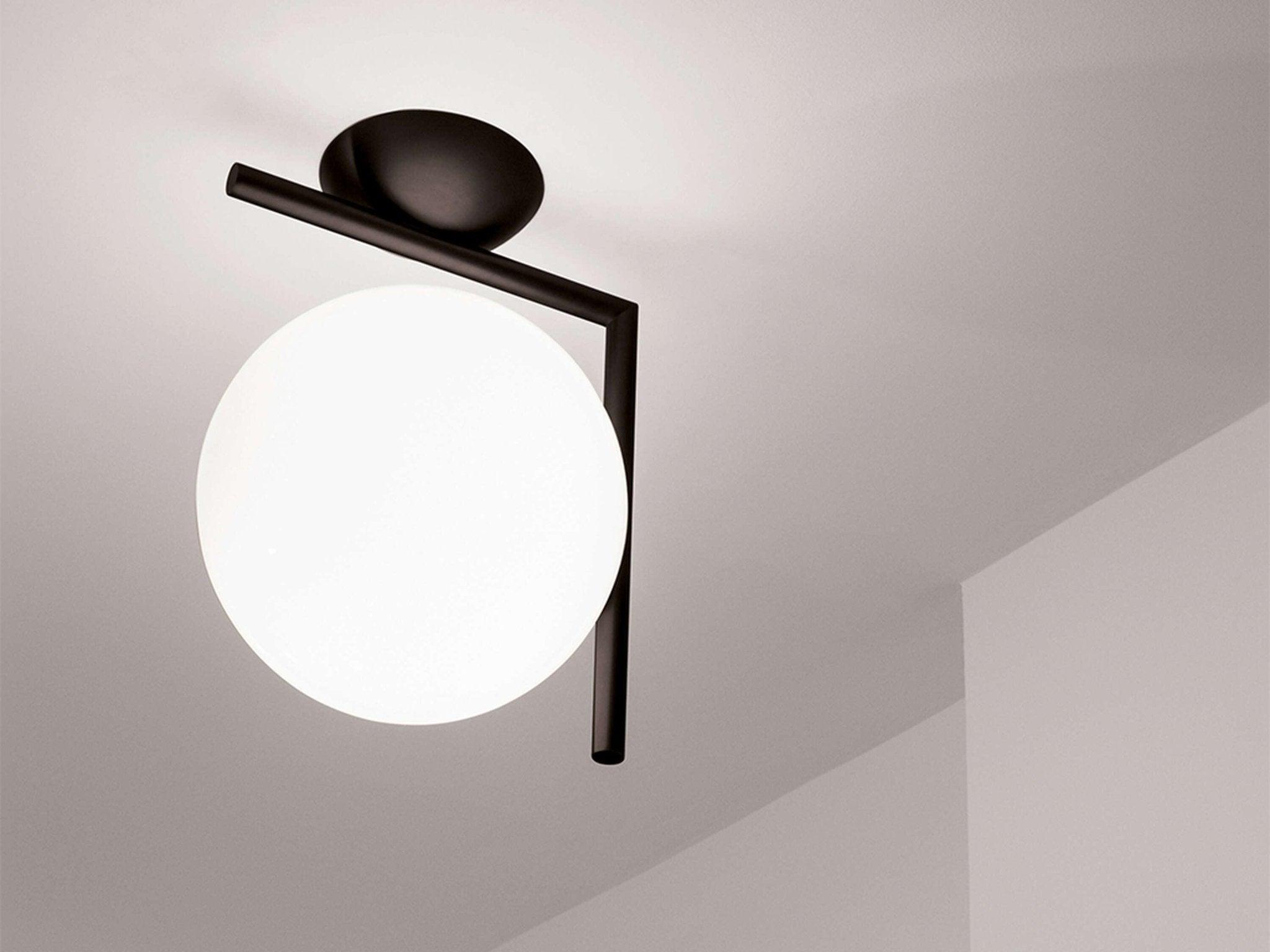 Lampa IC LIGHTS czarny – szkło, Flos