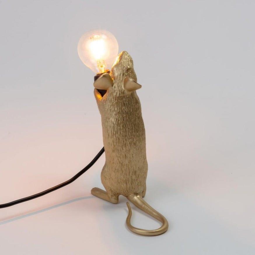 Lampa MOUSE STEP złoty Seletti Eye on Design