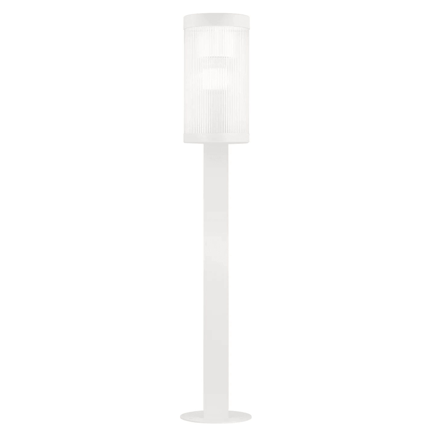 Lampa ogrodowa COUPAR biały – szkło