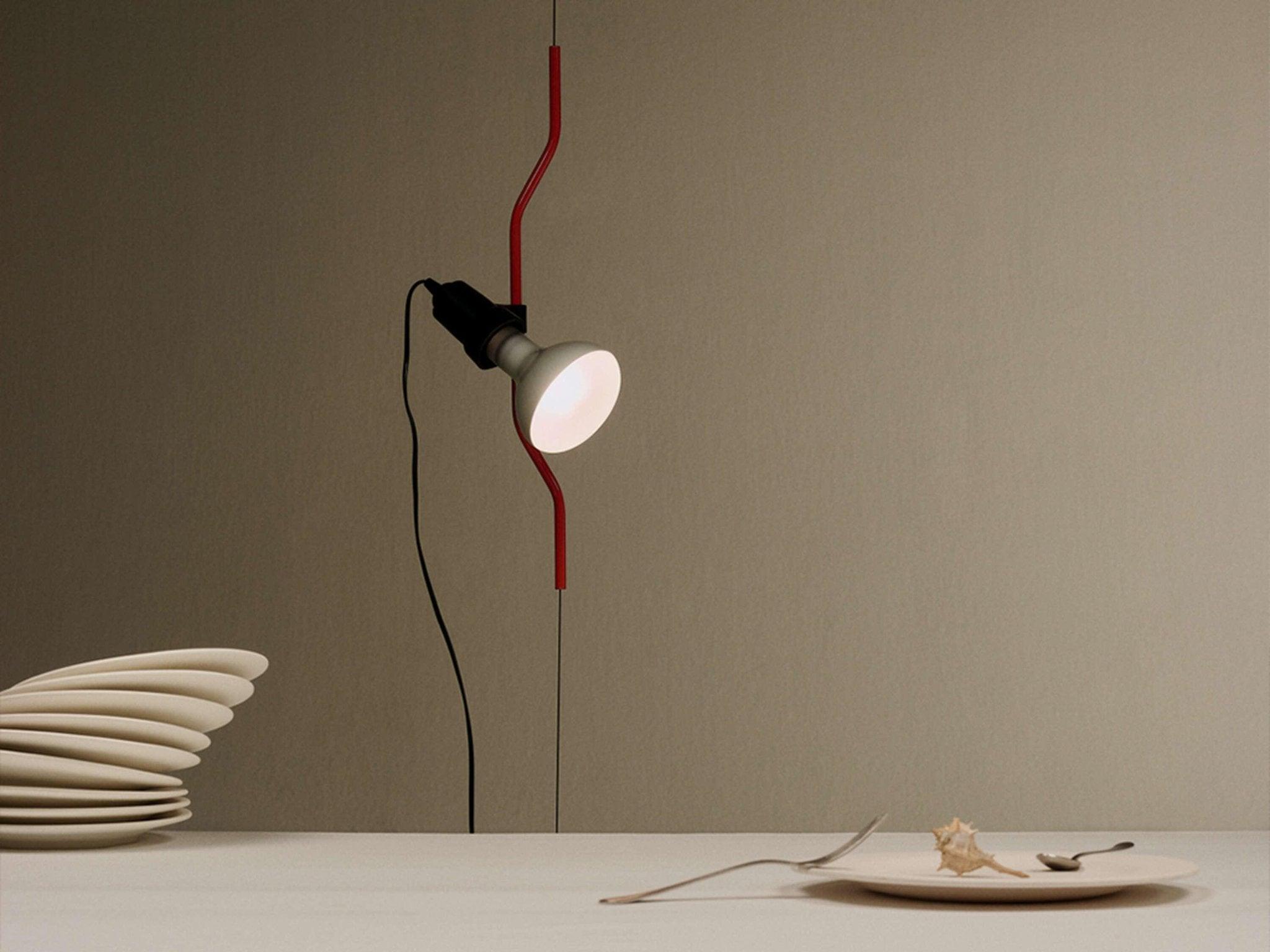 Lampa PARENTESI czerwony – styl nowoczesny