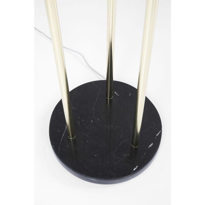 Lampa podłogowa AL CAPONE złoty z przydymionym szkłem - Eye on Design