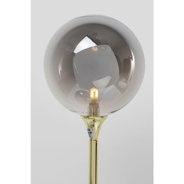 Lampa podłogowa AL CAPONE złoty z przydymionym szkłem - Eye on Design