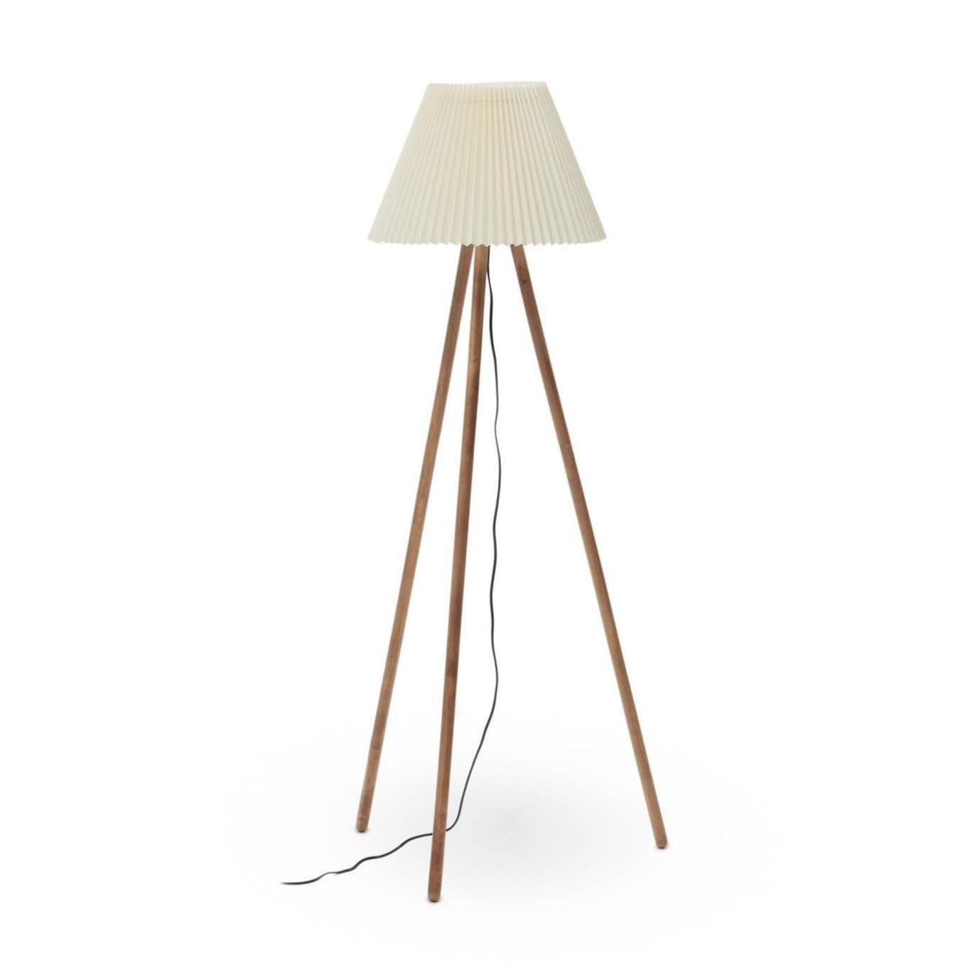 Lampa podłogowa BENICARLO drewno kauczukowe La Forma Eye on Design