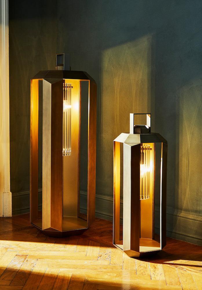 Lampa podłogowa CUBE złoty Contardi Eye on Design