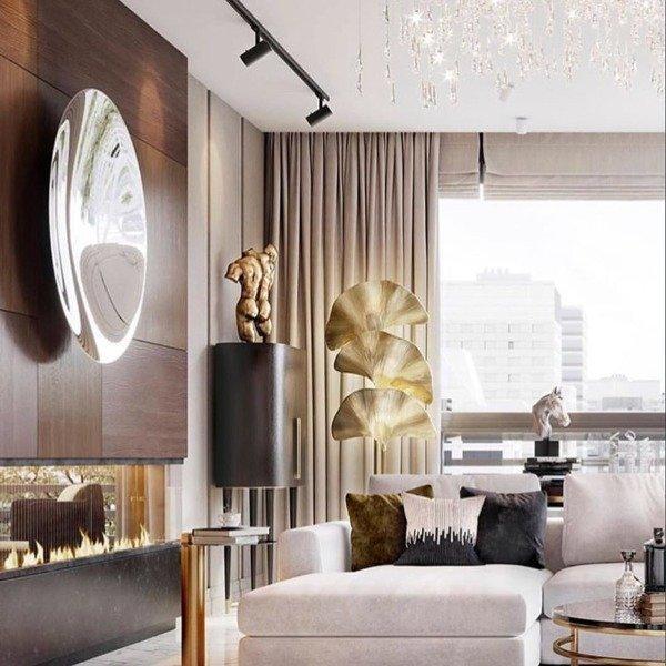 Lampa podłogowa LAS PALMAS polerowany mosiądz Eichholtz Eye on Design