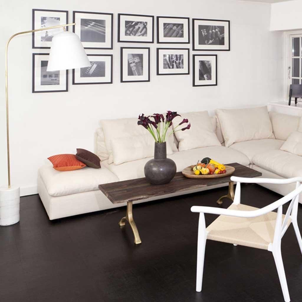 Lampa podłogowa LINE TWO biały marmur NORR11 Eye on Design