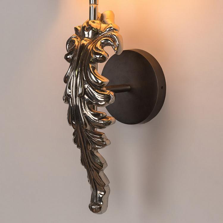 Lampa ścienna BEAU SITE srebrny z białym kloszem Eichholtz Eye on Design