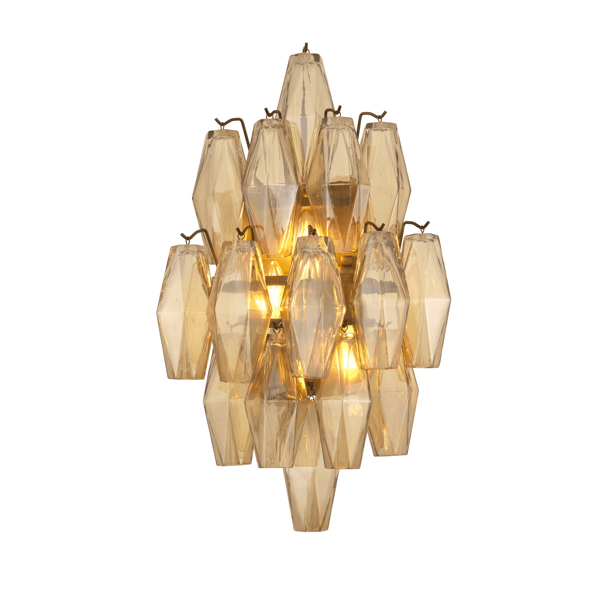 Lampa ścienna BENINI szkło bursztynowe Eichholtz Eye on Design