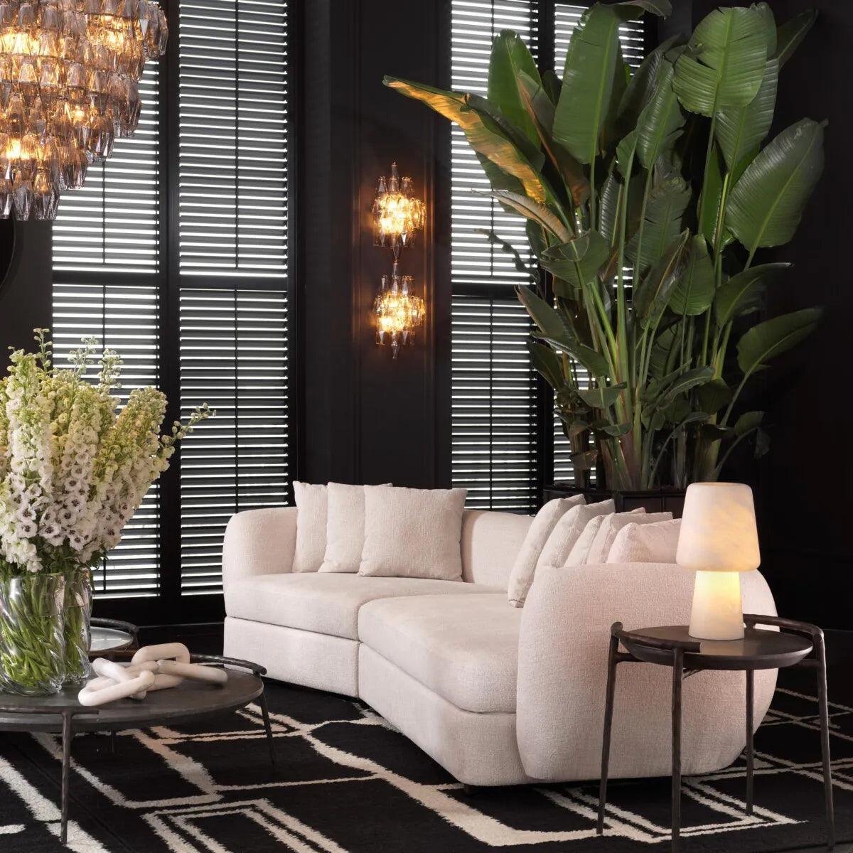 Lampa ścienna BENINI szkło dymione Eichholtz Eye on Design