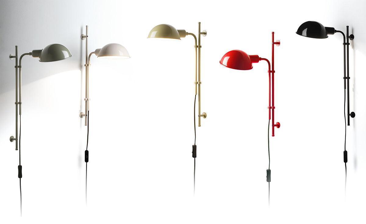 Lampa ścienna FUNICULI szary Marset Eye on Design