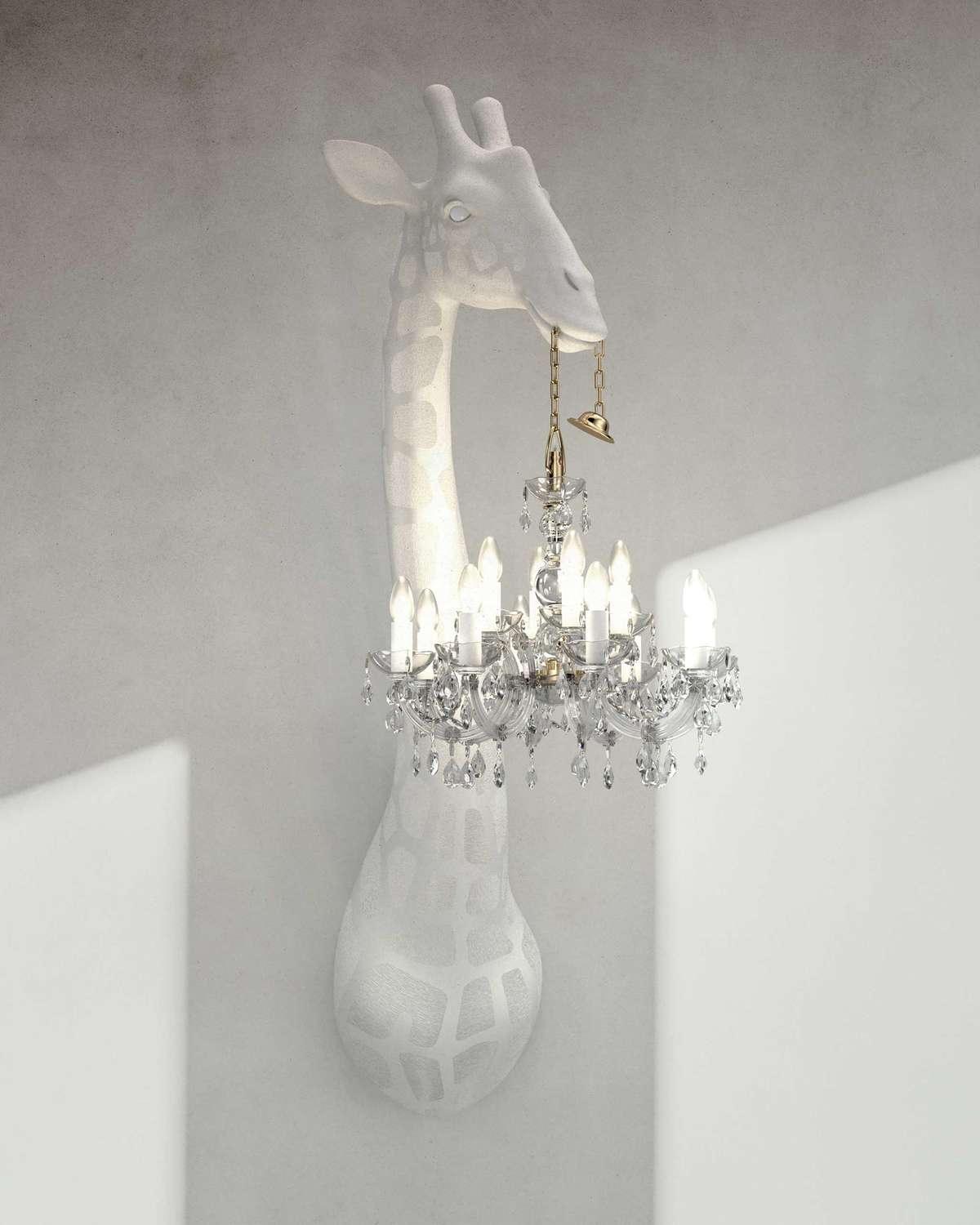 Lampa ścienna GIRAFFE IN LOVE czarna Qeeboo Eye on Design