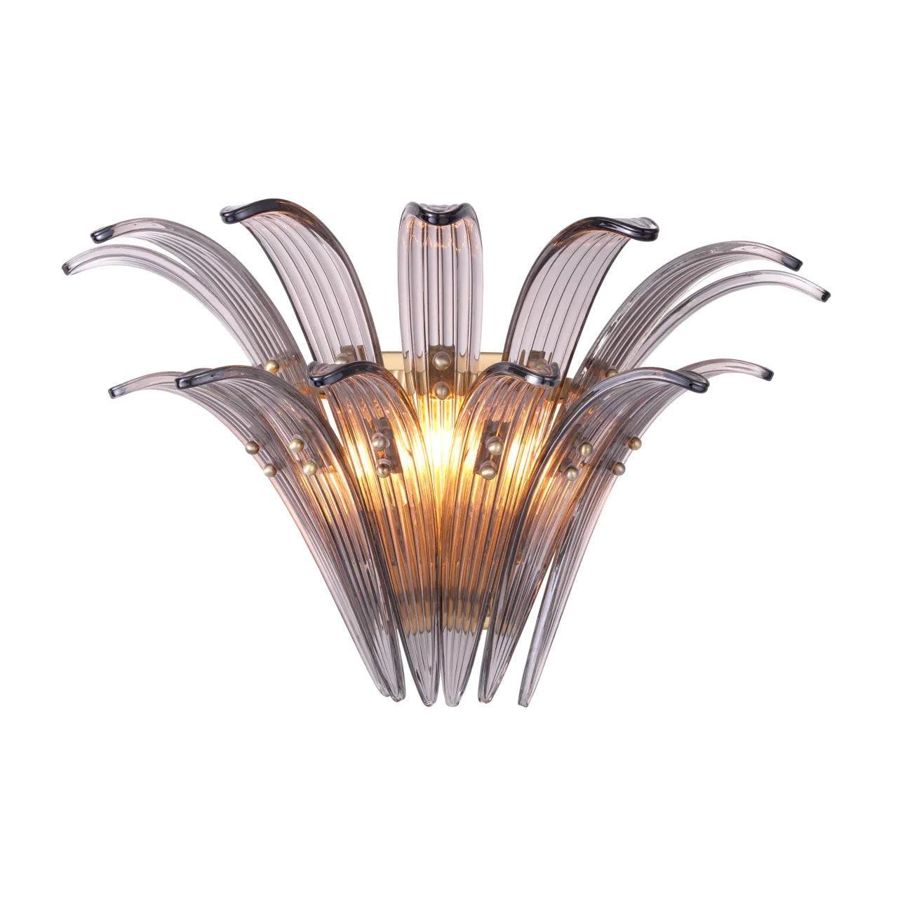 Lampa ścienna ITALO szkło dymione Eichholtz Eye on Design