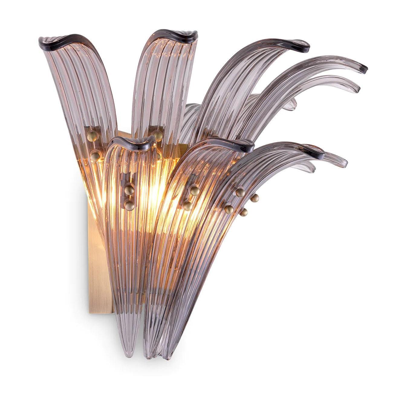 Lampa ścienna ITALO szkło dymione Eichholtz Eye on Design