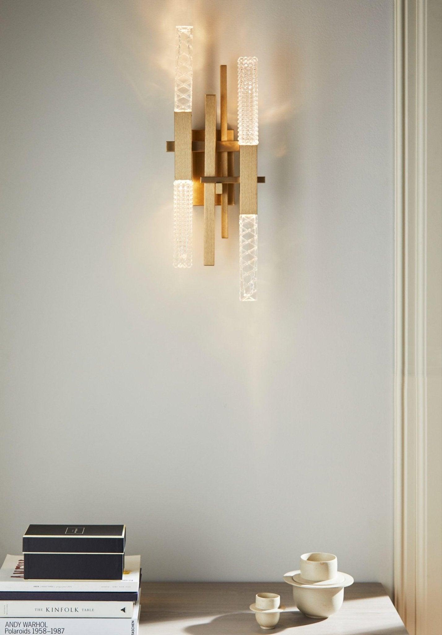 Lampa ścienna MIKADO satynowy mosiądz Contardi Eye on Design