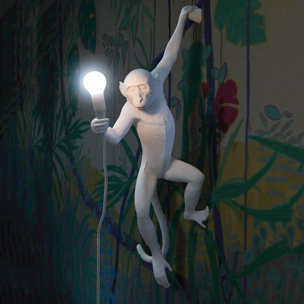 Lampa ścienna MONKEY HANGING - LEFT biały Seletti Eye on Design
