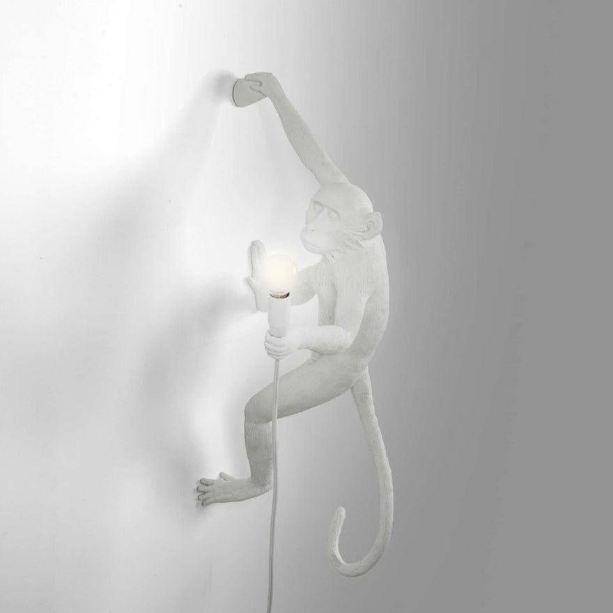 Lampa ścienna MONKEY HANGING - RIGHT biały Seletti Eye on Design