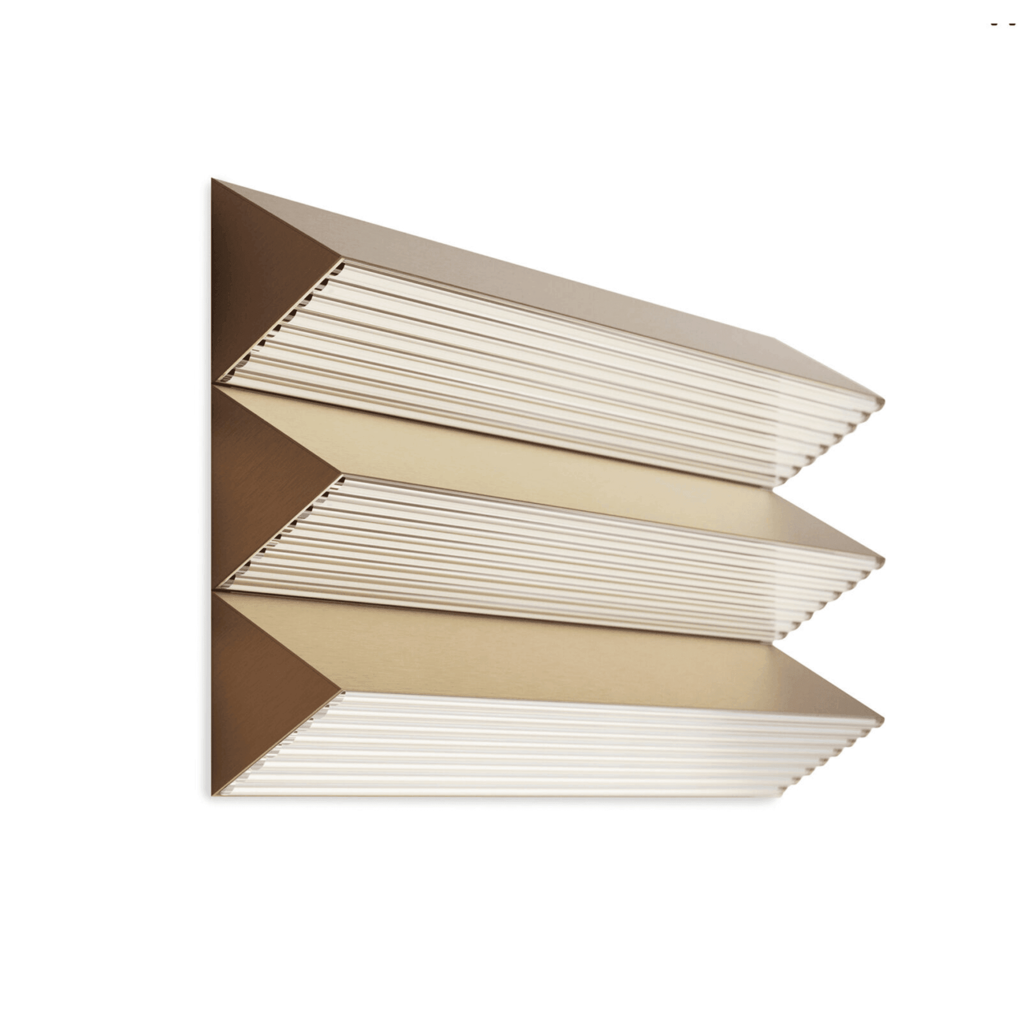 Lampa ścienna STICK TRIO satynowy złoty Contardi Eye on Design