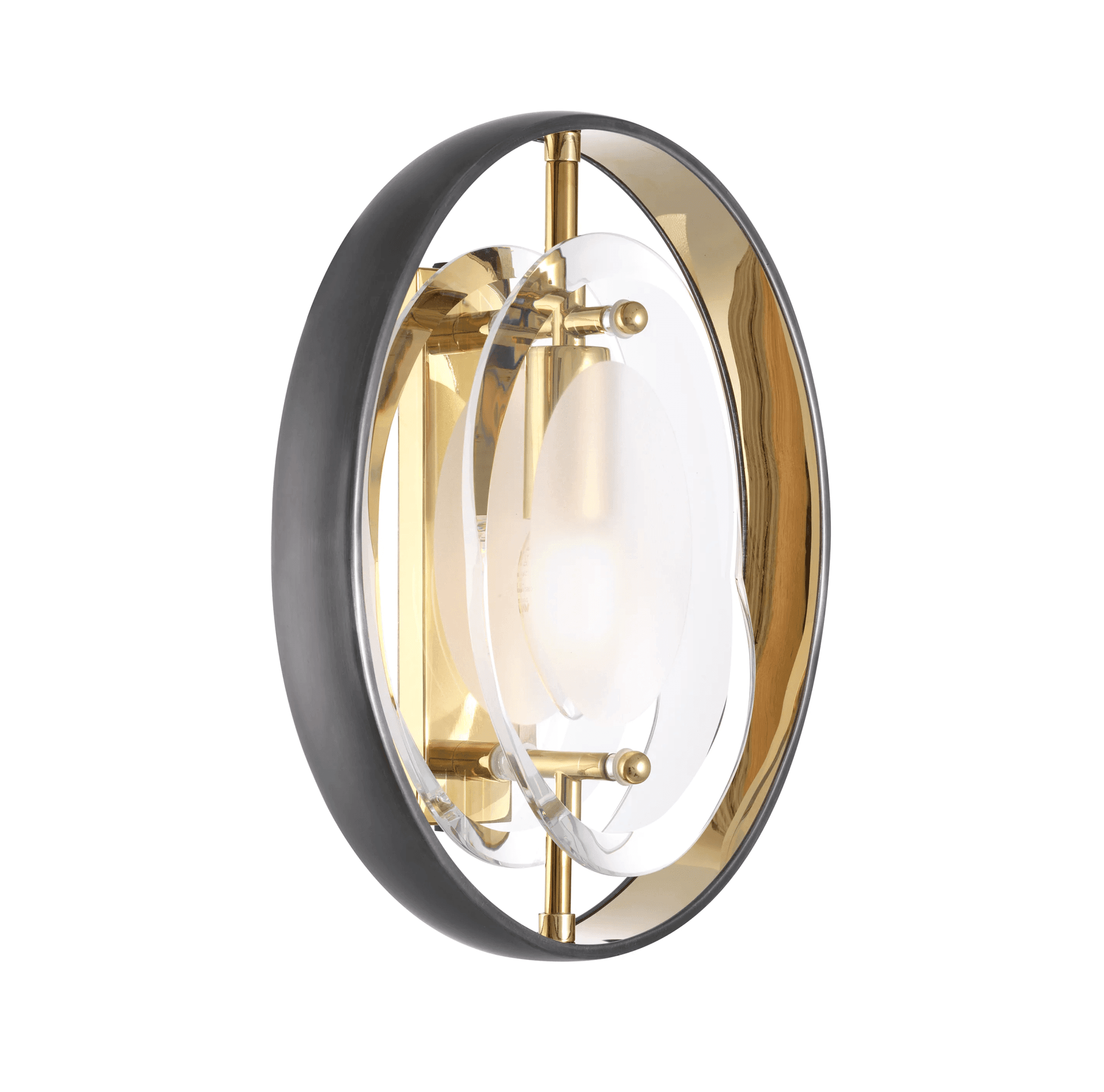 Lampa ścienna VINCENTE czarny ze złotym wykończeniem Eichholtz Eye on Design