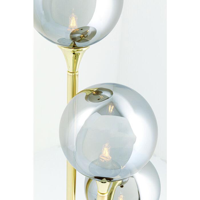 Lampa stołowa AL CAPONE złoty z przydymionym szkłem - Eye on Design