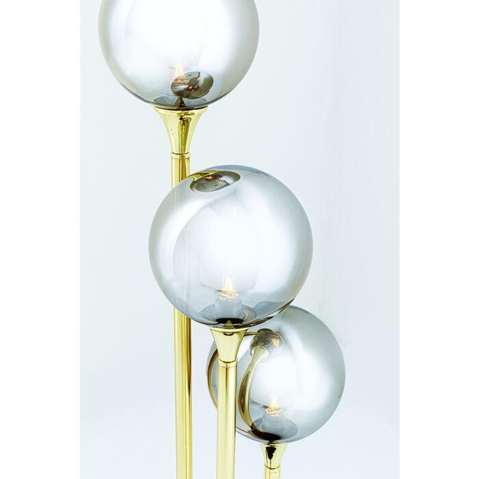 Lampa stołowa AL CAPONE złoty z przydymionym szkłem - Eye on Design