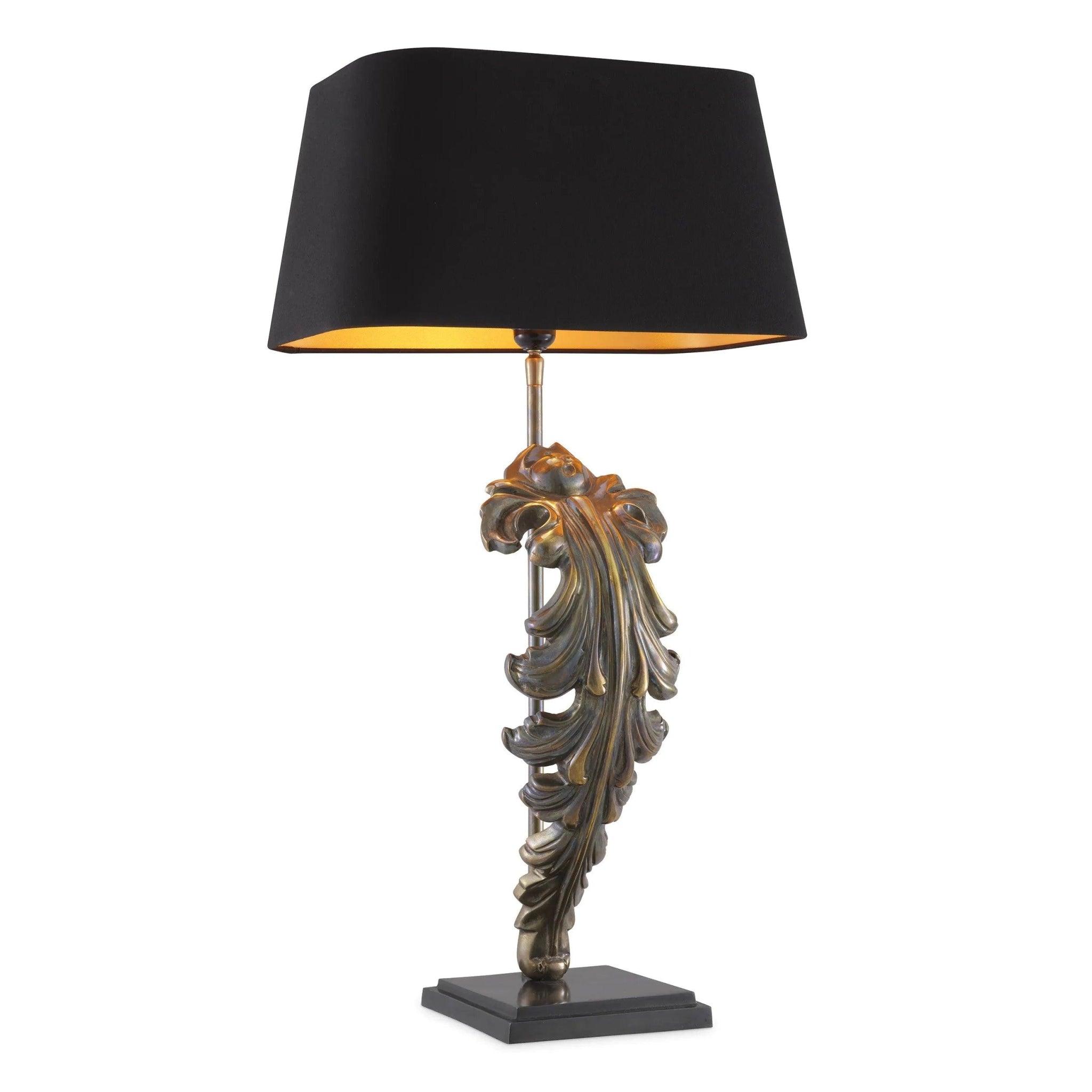 Lampa stołowa BEAU SITE postarzany mosiądz Eichholtz Eye on Design