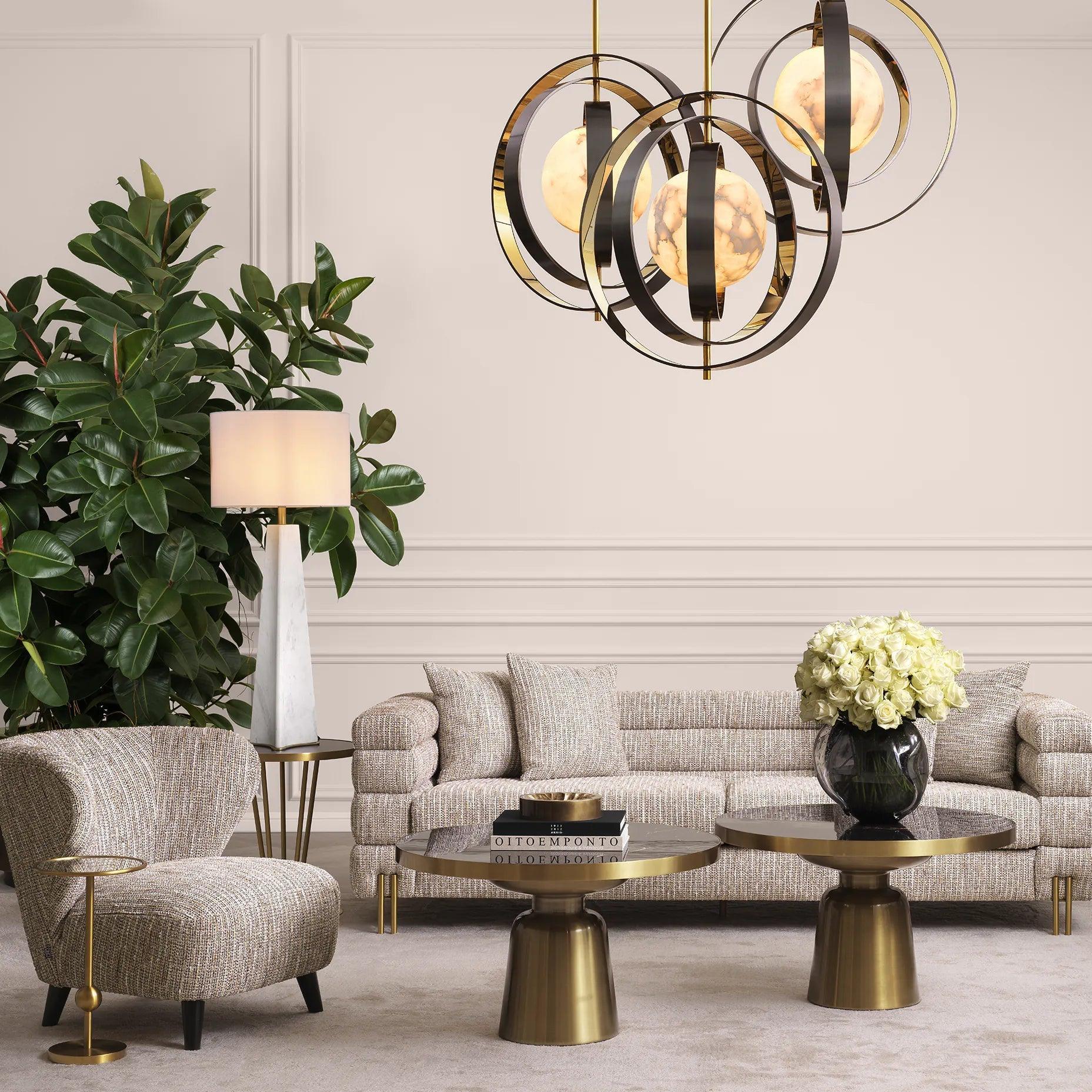 Lampa stołowa BENSON biały marmur Eichholtz Eye on Design