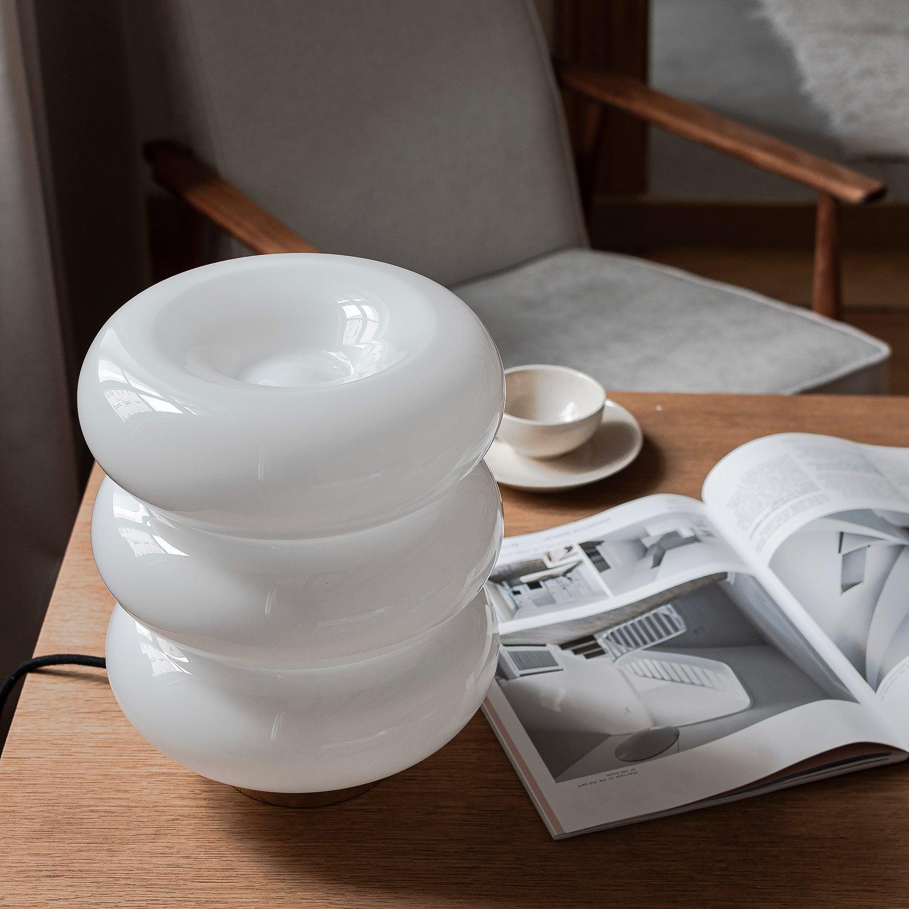 Lampa stołowa BIBE nikiel Embassy Interiors Eye on Design