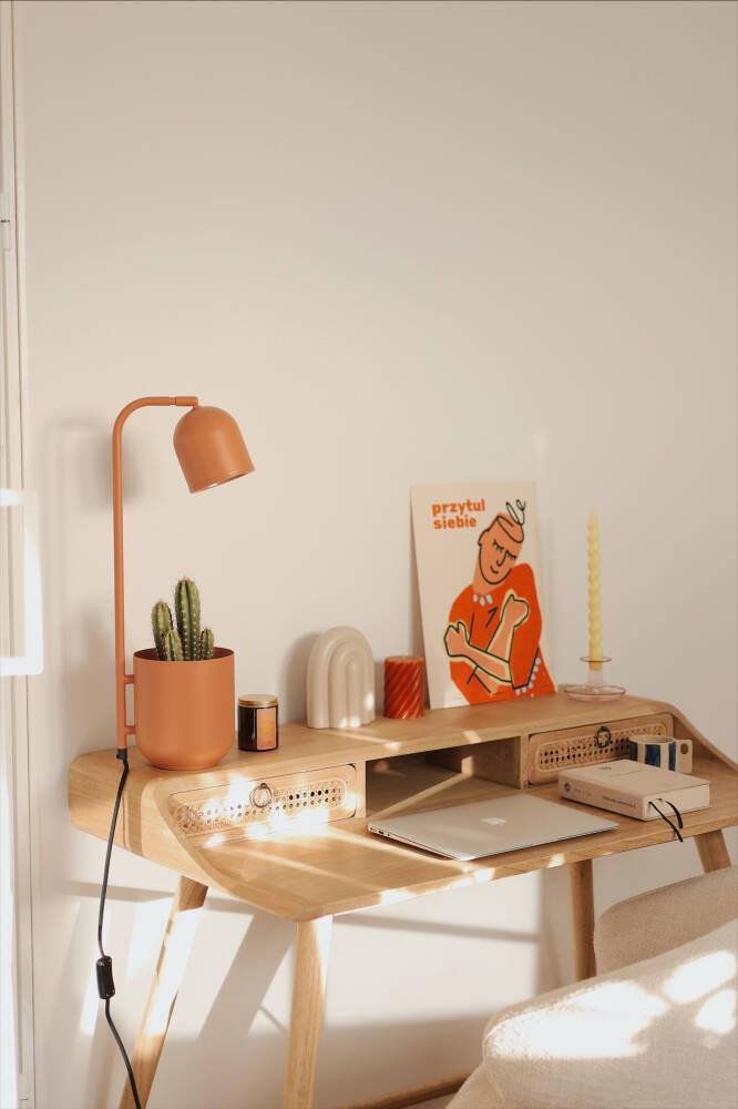 Lampa stołowa BOTANICA WOOD beżowy Kaspa Eye on Design