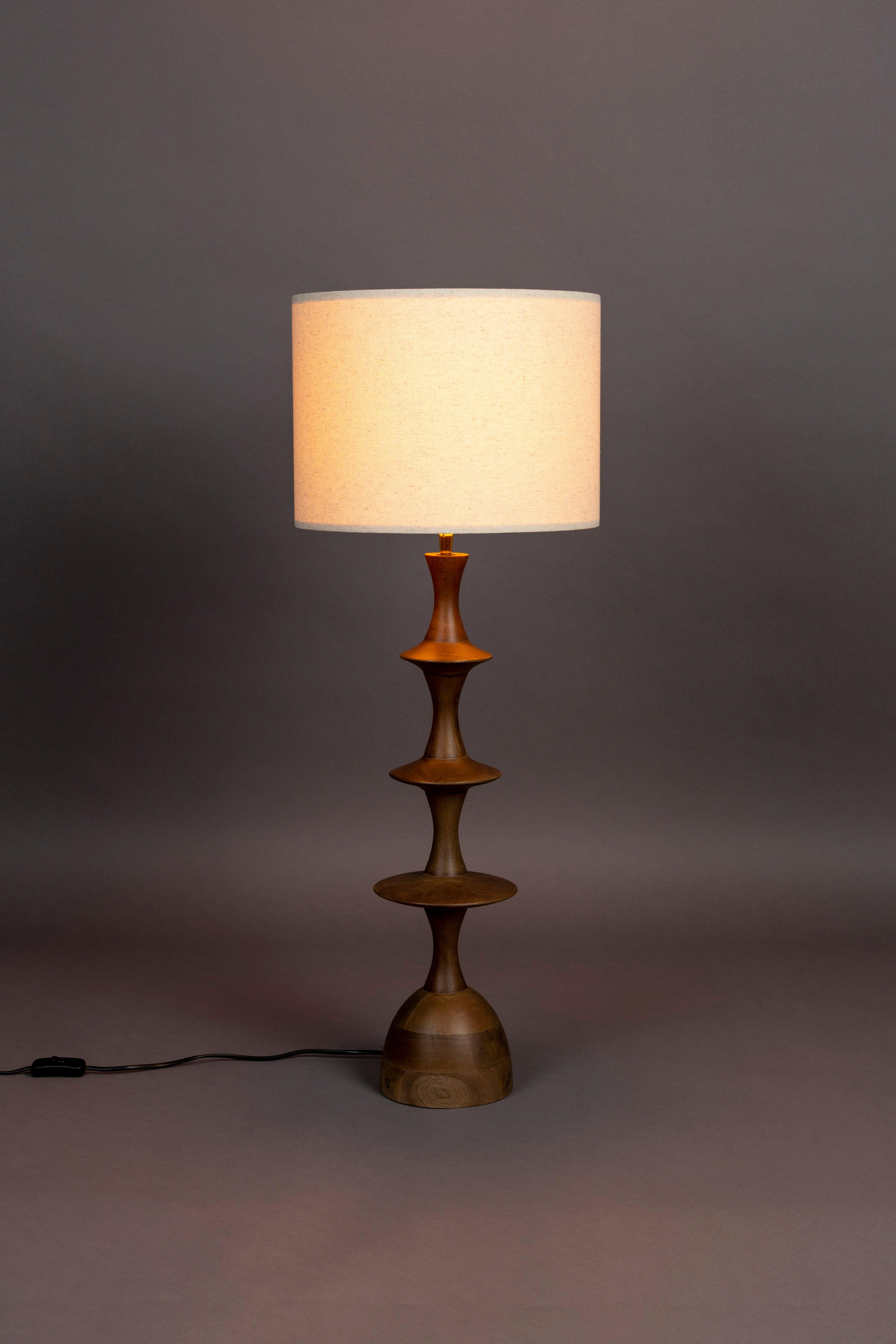 Cath Table Lamp Walnut Dutchbone Eye on Design