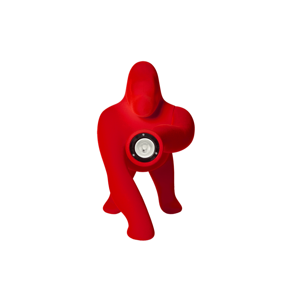 Lampa stołowa KONG VELVET czerwony Qeeboo Eye on Design