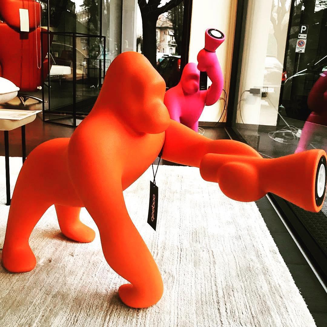 Lampa stołowa KONG żółty Qeeboo Eye on Design