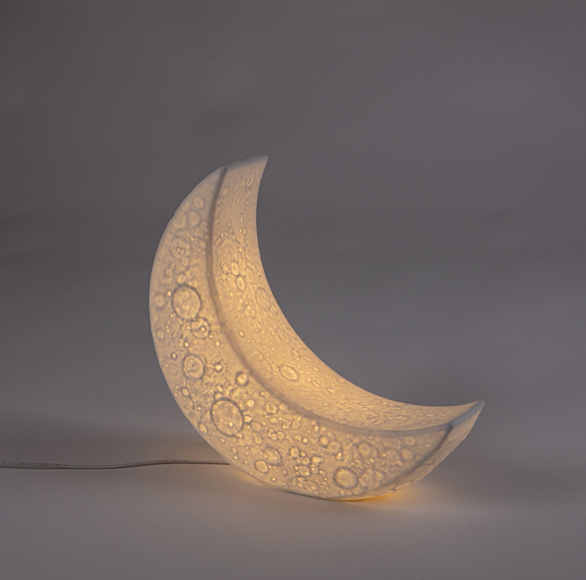 Lampa stołowa MY TINY LITTLE MOON biały Seletti Eye on Design