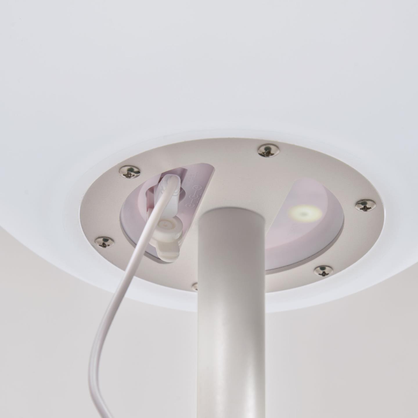 Lampa stołowa ogrodowa DINESH biały La Forma Eye on Design