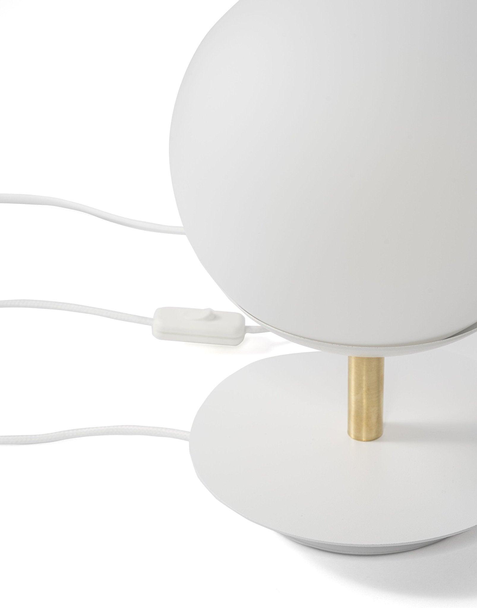 Lampa stołowa PLAAT biało-złoty Ummo Eye on Design