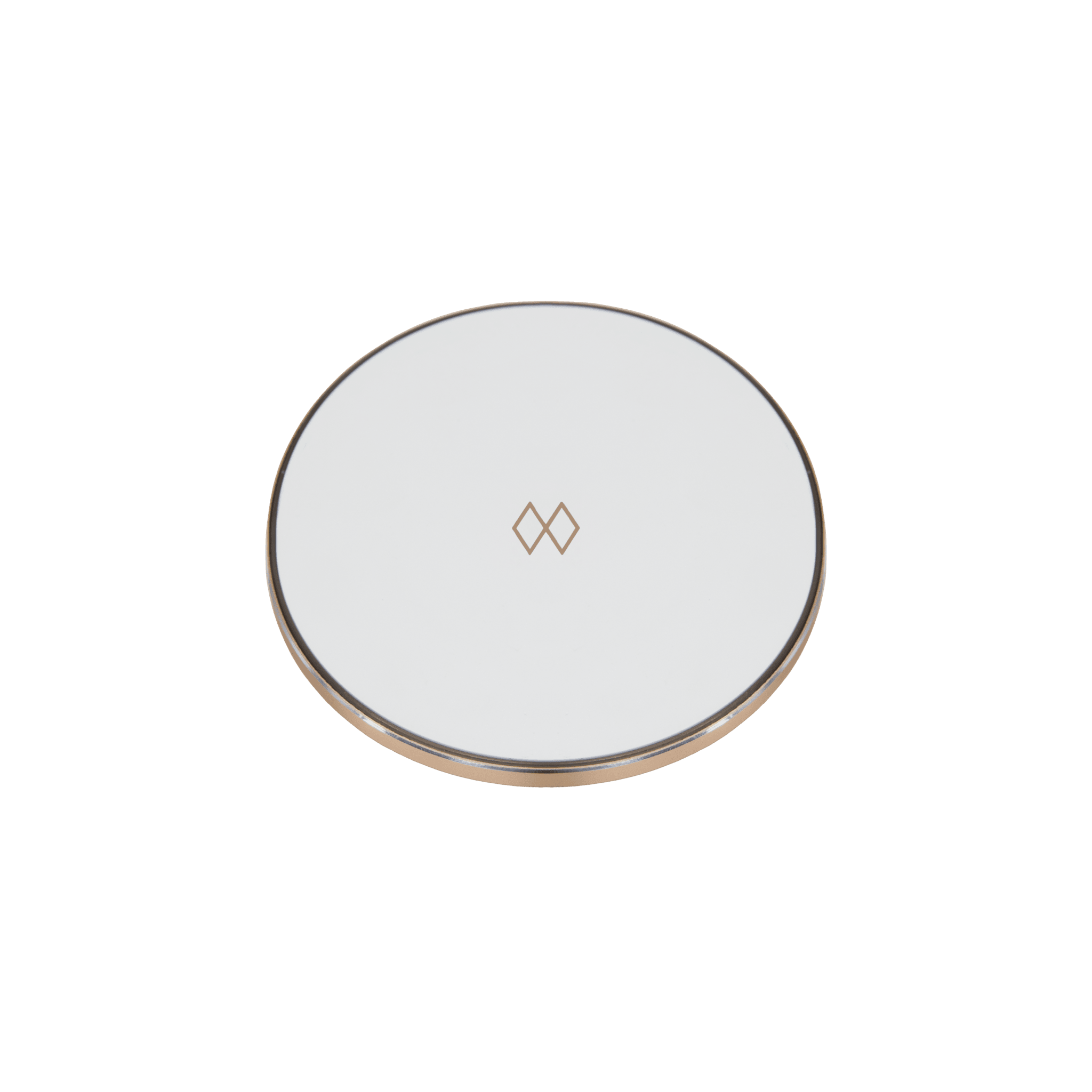 Lampa stołowa przenośna ORBIT mleczny ze złotym UMAGE Biała Eye on Design