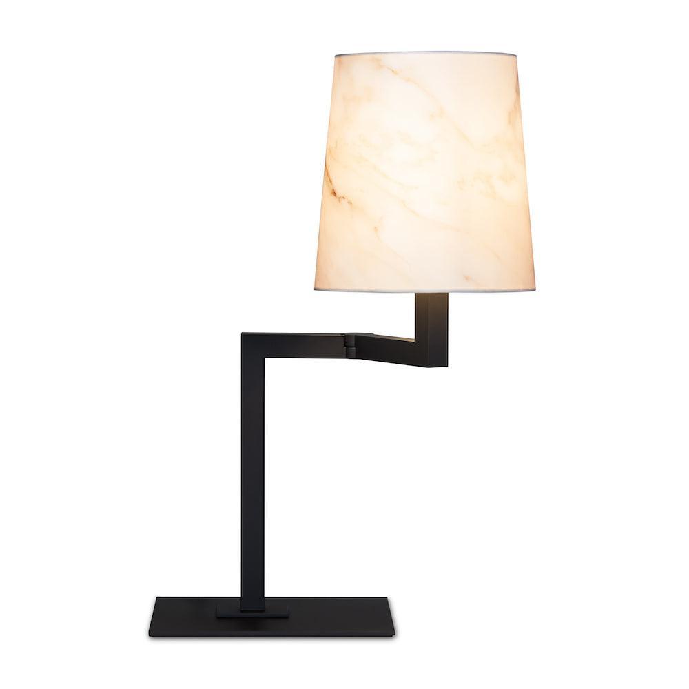 Lampa stołowa TONDA DESK czarny Contardi z efektem marmuru bez opcji ściemniania Eye on Design