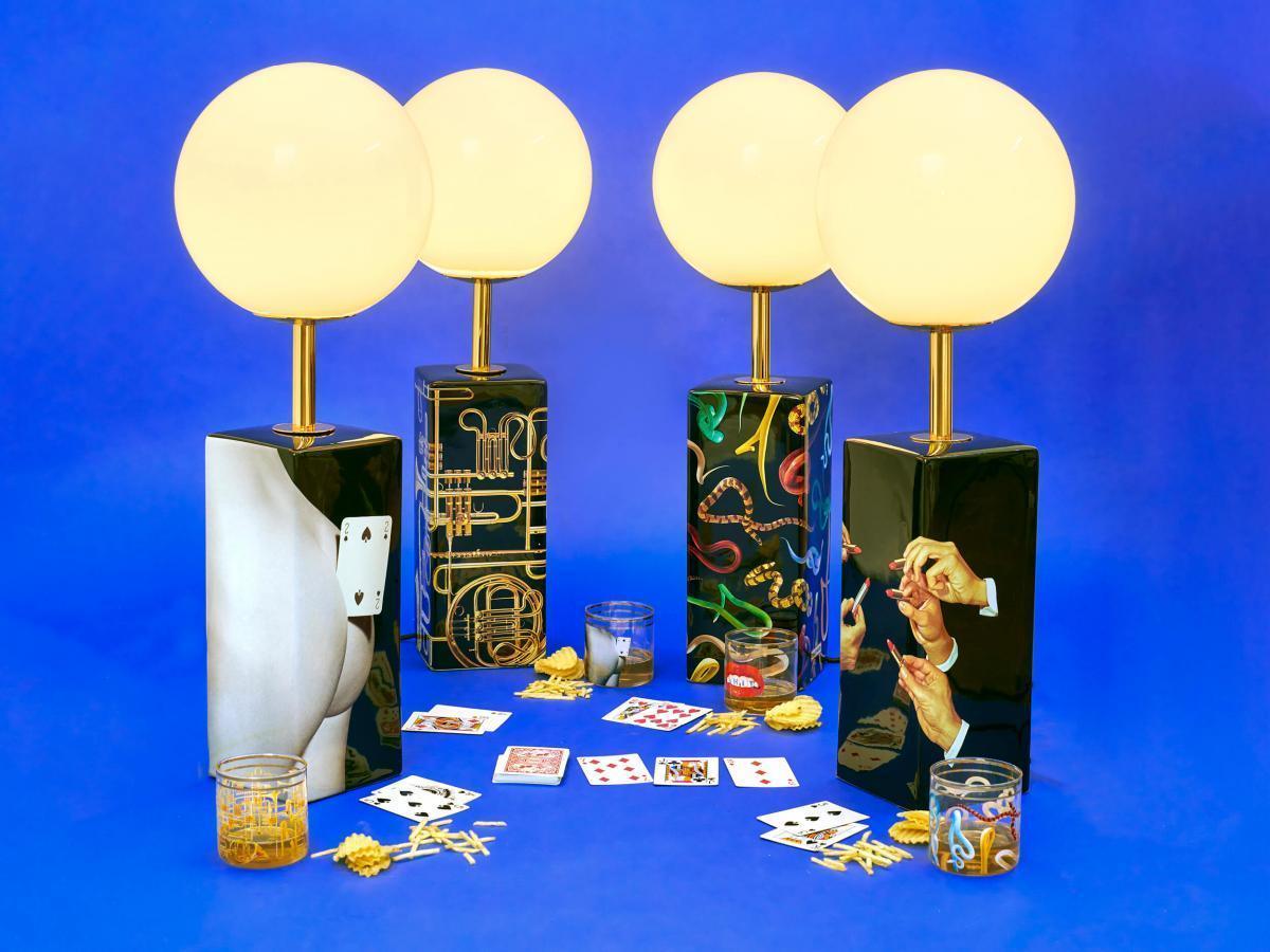 Lampa stołowa TWO OF SPADES czarny Seletti Eye on Design