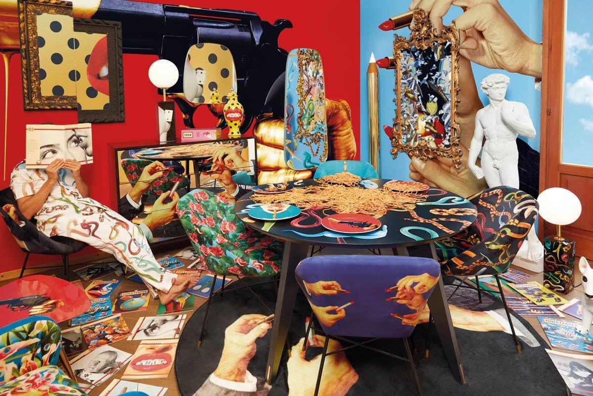 Lampa stołowa TWO OF SPADES czarny Seletti Eye on Design