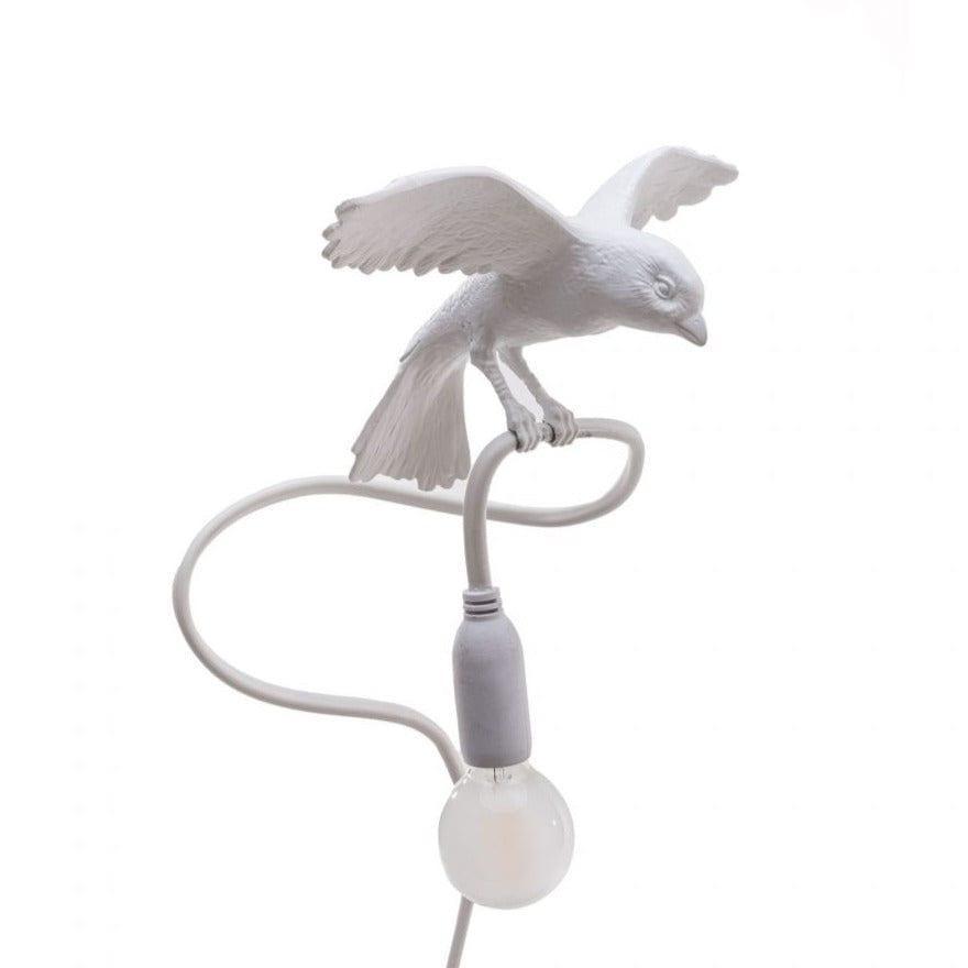 Lampa stołowa z zaciskiem SPARROW CRUISING biały, marka Seletti