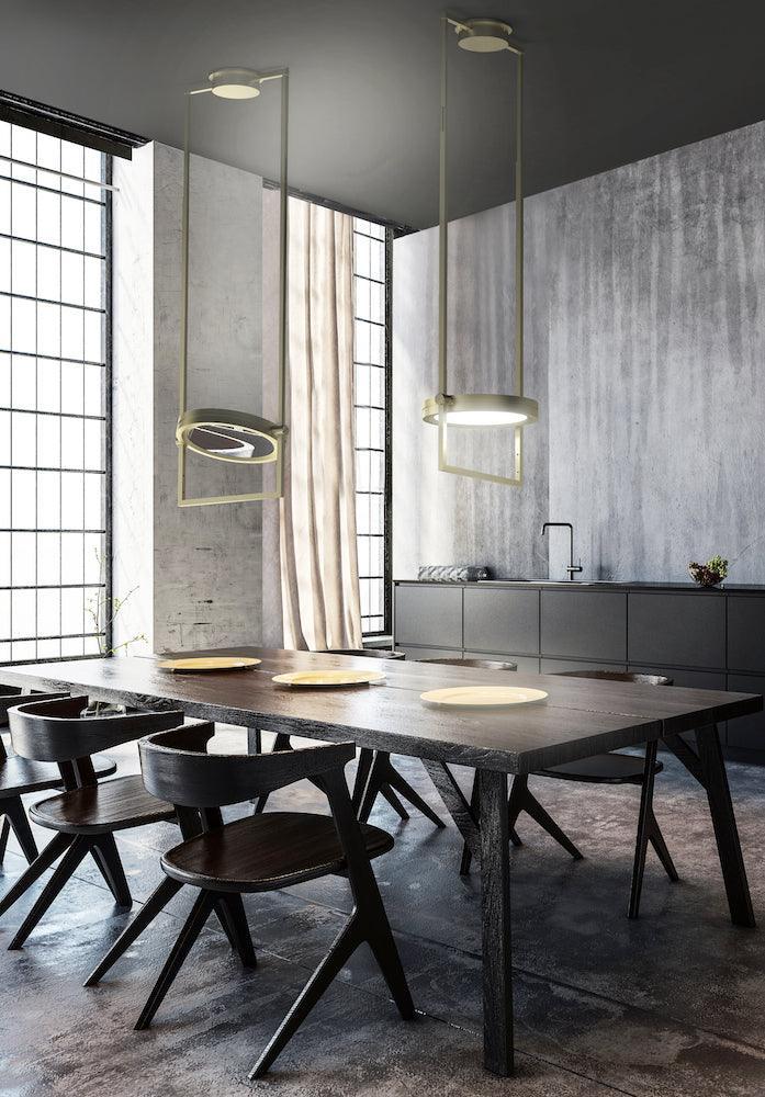 Lampa sufitowa DORIAN satynowy brąz Contardi Eye on Design